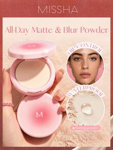 MISSHA M 定妝散粉 | 零白感、模糊毛孔 & 全天控油，輕盈自然妝效，女性聖誕禮物，時尚品牌彩妝，開學季、情人節、度假、情人節適用 - 亮膚色 - 查看 1