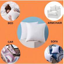 4 Pack 18x18 Inch Pillow Inserts, Fluffy Polyester Filled White Cushion Inserts, Square Throw Pillow Inner For Sofa Couch Bed Chair - 18x18 Inches (45x45cm) - View 5