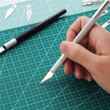 suli Non-Slip Craft Engraving Knife Set Metal Handle Sculpture Cutter With Spare Blades Practical Hand Tool For DIY Leather Paper - Multicolor - View 3