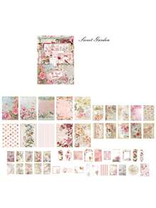 1 Set Lightweight Paper, 100 Sheets Per Bag, Country Post Office Theme, Vintage Style, Glue-Free, Memo Paper Material, DIY Scrapbook Decoration, Suitable For Writing Notes And Greeting Cards - Multicolor - View 14