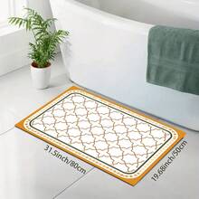 1pc Symmetrical Design Diatomaceous Earth Drying Mat, Non-Slip Heat-Resistant Absorbent Mat, Suitable For Kitchen Countertop, Coffee Machine, Tableware, Home Cafe Bar Party Decoration Placemat Gift - Multicolor - View 11