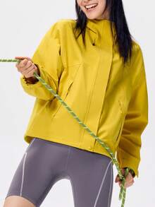 CAMEL CROWN Women's 3-In-1 Windproof And Rainproof Jacket For Spring Outdoor Travel - Oil-Repellent, Windproof, And Rainproof Hiking Jacket - Mustard Yellow - View 1