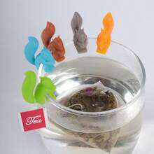 Cute Colorful Snail & Squirrel Shaped Silicone Tea Bag Hooks, Cup Markers, Used For Party Cup Identification And Mug Rim Decoration - Multicolor - View 11