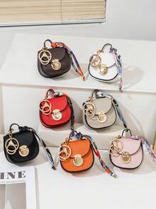 CHARM INFINITE New Coin Purse, Creative Keychain Small Bag, Korean Style Mini Cute Semi-Circle Wallet, Fashion Versatile Minimalist Luxury Windmill Key Handbag - Multicolor - View 2