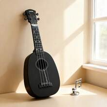 Musical Instrument, Accessories, Guitar, Toy Guitar, Suitable For Beginners And Guitar Enthusiasts To Practice, 4-String, Tunable, Suitable As A Gift For Boys And Girls, Birthday Gift, Guitar Model, Entertainment Instrument, White, Black - Multicolor - View 4
