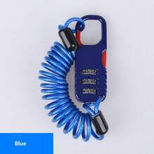 TOSUOD 3-Digit Combination Steel Cable Lock, Retractable Portable Anti-Theft Lock For Motorcycle And Bicycle, Anti-Cut And Anti-Pry Structure, Multi-Functional Lock Compatible With Helmet And Luggage, Essential Cycling Safety Accessory - Multicolor - View 13