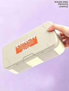 Food Storage Container, Rectangular Lunch Box Set (Includes Knife, Fork, Spoon), Portable Bento Box With Utensils, Creative Colorful Lunch Box, Student And Office Worker Meal Box, Microwave- Food Container - Multicolor - View 11