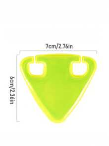3pcs Random Single-Sided Reflective Safety Lights | Triangle Bicycle Reflective Stickers | Multiple Colors Available | Suitable For Road/Mountain/City Bicycles | Specialized For Night Reflective Riding | Easy To Install And Remove | Suitable For Riders/Shared Bicycles | Bicycle | Provides Safer Protection For Night Riding Enthusiasts (Best Choice For Night Riding Enthusiasts) - Multicolor - View 4