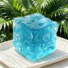 1個大號 10cm X 10cm 透明蜂蜜擠壓起司壓力緩解玩具，柔軟觸感便攜式減壓玩具，節日禮物（隨機顏色）捏捏樂 - 彩色 - 查看 5