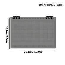 B5 Notebook With 60 Sheets/120 Lined Pages, Detachable Blank Pages, Office And Study Notebook With Grid, Student Draft Notebook, Diary Notebook. - Apricot - View 7