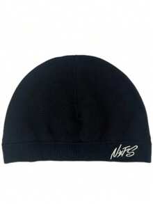 1pc Solid Color Letter Nylon Outdoor Sports Cycling Cap, Soft Breathable Sports Cap, Elastic With Ear Flaps, Unisex With Embroidery, - N Type - View 3