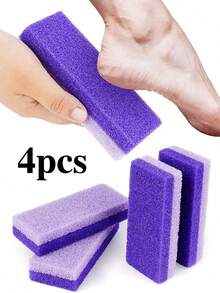 1/4 buah Batu Apung Pedikur Kaki Profesional Warna Ungu untuk Mengikis Kapalan dan Kulit Mati pada Kaki, Papan Gosok, Alat Pengikis, Kikir Kaki Dua Sisi, Batu Gerinda, Penggosok Kaki, Digunakan untuk Pembersihan Pribadi Rumah Tangga dan Alat Perawatan Kaki - Purple - View 8