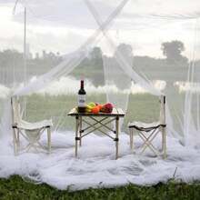1pc Camping Mosquito Net Indoor/Outdoor Universal Insect-Proof Tent, Travel Mosquito Repellent Tent With 2 Openings, Pole Top Canopy Bed Curtain For Hanging Bed - Double Door Mosquito Net - View 7