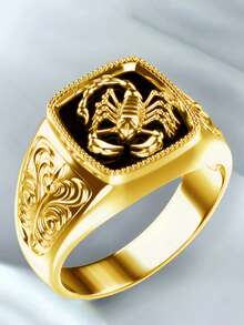 1pc Elegant Animal Pattern Ring, Suitable For Engagement Wedding, Valentine's Day, Birthday Gift, Daily Wear, Party Gathering, Lover, Anniversary - Yellow Gold - View 11