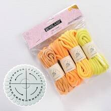 Benang Berwarna 4mm/20m (4-in-1), Benang Campuran, Benang Aneka Warna Cocok Untuk Merajut dan Merenda, Lembut dan Halus, Cocok Untuk Berbagai Kerajinan Merajut. Gugusan Benang Pelangi Berwarna-warni Berbentuk Awan, Cocok Untuk Merajut dan Merenda. - MultiWarna - View 7