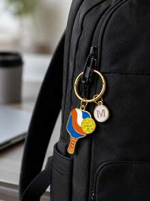 Customized Metal Enamel Pickleball Keychain, Gift For Pickleball Enthusiasts Gifts For Mother, Father, Graduation, And Teacher - Multicolored Pickles - View 7