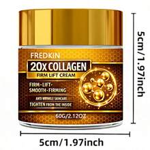 FRESKIN 抗皺霜，膠原蛋白緊緻霜，提升與緊緻 - 效果立即顯現，深層保濕，含膠原蛋白、視黃醇和維生素E，提供三重功效，平滑細紋，減少細紋與皺紋的明顯度 - 抗皺霜60g - 查看 8