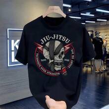 Men T-Shirts - 黑色 - 查看 1