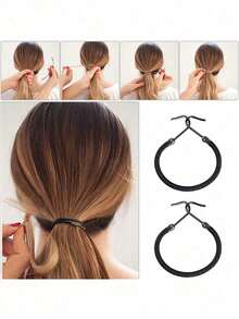 30 piezas/10 piezas/5 piezas Lazos elásticos para cola de caballo - Lazos de goma resistentes que sujetan firmemente tu cola de caballo, con doble ranura, accesorios para el peinado de moños de peluca, accesorios para el cabello, accesorios de belleza, accesorios para el cabello rizado, accesorios para el cabello de mujer, herramientas para el cabello, otoño, viaje, accesorios para mujeres, cosas para el cabello, otoño, accesorios para el cabello, accesorios para el cabello de mujer, viaje, accesorios para el cabello, accesorios para mujeres, accesorio para el cabello, accesorios para el cabello de mujer, herramientas para el cabello, cosas para el cabello, cosas, accesorios de belleza, regalos, viaje, regalos para mujeres, cosas para el cabello, regalos de Navidad, accesorios esenciales para playa y vacaciones de verano, vacaciones, festival, cumpleaños - Multicolor - Ver 3