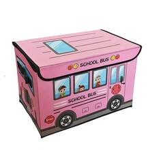 Caja de almacenamiento de coche de dibujos animados japoneses, organizador de ropa plegable para dormitorio, a prueba de agua y humedad, caja de almacenamiento de juguetes y aperitivos, caja de almacenamiento de bloques de construcción - Multicolor - Ver 11