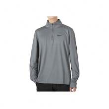 Nike Sport Training Casual Long Sleeve T-Shirt Grey Tops Men - Multicolor - View 2