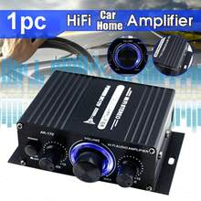 AK-170 New Mini 12V Car Power Amplifier, Universal For Motorcycle, Car, Computer, MP3, Desktop, Home And Vehicle Speakers - Black - View 8