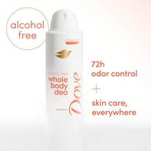 Dove Whole Body Deo Alcohol Free Deodorant Spray For Women 72-Hour Odor Control Peach Glow 4 Oz-Father's Day C9ST - 1 - 查看 9