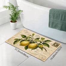 1pc Lemon Print Absorbent Drying Mat, Kitchen Decor Coffee Machine Mat, Laundry Room Accessory Handmade Coffee Pot Drip Tray, Kitchen Floor Mat, Table Mat, Kitchen Countertop Dish Drying Mat, Breakfast Mat, Heat Resistant Drip Tray With Non-Slip Backing, Diatomaceous Earth Drip Tray, Stain Concealing, Super Absorbent Kitchen Drip Tray, Easy To Clean Dish Rack Mat, Perfect For Kitchen, Dining Table, Coffee Shop, Bar, Holiday, Party, Home Decor, Holiday Gift - Multicolor - View 13