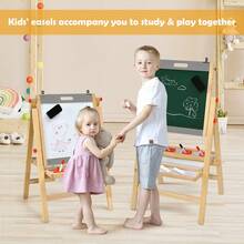 3-In-1 Wooden Art Easel For Kids With Drawing Paper Roll - With Paper Roll - View 2