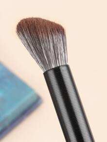 ronshadow 1pc Angled Nose Contour Brush, Beginner Eye Shadow Blending Brush, Multi-Functional Face Contouring Nose Contour Eye Shadow Makeup Tool - Black - View 9