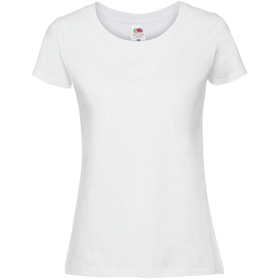Fruit Of The Loom Womens/Ladies Fit Ringspun Premium Tshirt - White - View 1