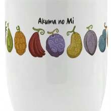 Taza One Piece Akuma No Mi Frutas Taza Cerámica Con Cuchara - Negro - Ver 2