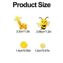 27Pcs Yellow Animal Combination Silicone Set, Suitable For DIY Holiday Decoration Jewelry Making, Clothing Accessories, Home Decor, Home Craft Pieces, Cultural Creative Handmade Accessories - Multicolor - View 4