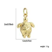 1個銅製海洋生物葉片吊墜 DIY 手鍊項鍊耳環珠寶配件吊飾，適合海邊度假，送給同事的禮物 - 彩色 - 查看 19