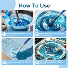 150ml Realistic Water Effect Gel - Heavy Duty Plastic Hydrogel, Suitable For Scene Models, Miniature Models, Scale Models - Suitable For Rivers, Oceans, Lakes, Static Scenes - Suitable For Wargaming, Dollhouses, Aquarium Models - 150ml - View 6