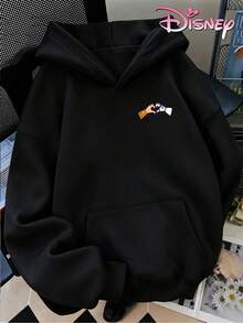 Disney Women's Hooded Sweatshirt, Unisex Hoodie, Toy Story Woody And Buzz Lightyear American Style Hooded Sweatshirt - Black - View 5