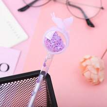 4pcs Creative Sequin Butterfly Gel Pens, Cartoon Student Pens, Learning Stationery Office Water-Based Signature Pens - Multicolor - View 6