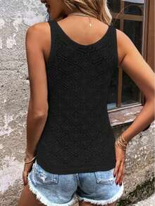 Women's Solid Color Casual Versatile Daily Wear Shirt - Black - View 2
