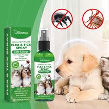 寵物驅蟲噴霧，犬貓毛皮與皮膚驅蟲日常溫和清潔護理劑 - 100ml - 查看 4