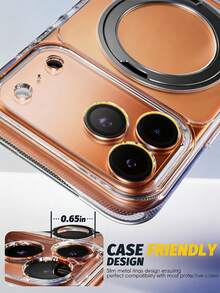 MIGAE 3pcs Transparent High Definition Anti-Glare Military Grade Shockproof 9H Tempered Glass Easy Installation Camera Lens Protector For Phone Case, Compatible With IPhone 18 Pro 18 Pro Max 17 Pro Max 17 Pro 16 Pro Max 16 Pro 15 Pro Max 15 Pro 14 Pro Max 14 Pro Phone Accessories - Clear - View 6