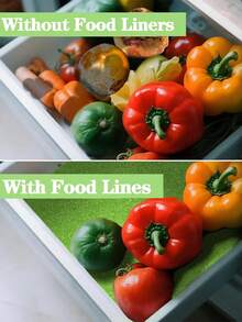 3PCS Blue/Green Refrigerator Drawer Liners, Prolong The Freshness Of Fruits And Vegetables Fridge Cooling Shelf Extenders, Kitchen Organization Tools For Refrigerators, Anti-Mold Filter Mesh Nets As Household Kitchen Utensils - 3pcs - View 9