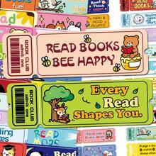 10/20/40Pcs Cute Cartoon Bookmarks Creative High Appearance Level Page Markers Unique Reading Tags Lovely Book Marking Accessories For Reading Journal Supplies,Random Pattern - Multicolor - View 1