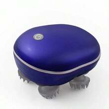 頭皮按摩器，電動章魚頭部按摩器，3種模式，頭皮按摩與揉搓，深層放鬆，便攜式無線頭部抓癢按摩器，適用於居家、辦公室、旅行，節日理想禮物 - 彩色 - 查看 12