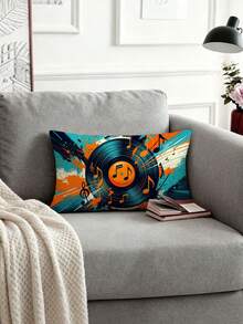 1pc/4pcs, Vintage Street, Pop Art, Colorful Record Player Throw Pillow Cover Suitable For Car, Farmhouse Home Decor, Bedroom Throw Pillow Cover, Living Room Sofa Throw Pillow Cover (Pillow Insert Not Included) 4pcs And 1pc Multiple Options - Multicolor - View 12