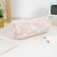 4pcs, Cartoon Plush Pencil Case, Versatile Girly Stationery Storage Bag - Multicolor - View 8