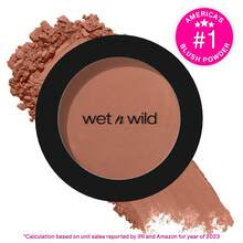 Wet N Wild Color Icon Blush, Effortless Matte Sheer Glow & Seamless Blend, Luxuriously Infused Smooth Jojoba Oil, Cruelty-Free & Vegan - Pinch Me Pink-Father's Day - 裸露的棕色 - 查看 7