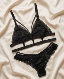 Women Sexy Lingerie Sets - Negro - Ver 2
