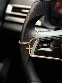 1 pieza Colgante de bola con forma de corazón de strass para espejo retrovisor de coche, accesorio de coche para mujer, decoración de coche - A - Ver 9