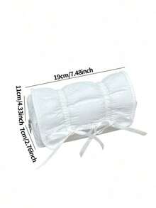 1pc Fashion Ballet Bow Design Pencil Case, Large Capacity Desk Flip-Top Pencil Box, Suitable For Storing Pens, Erasers, Pencils, Markers And Other Stationery, Also Can Place Water Bottle On The Side. Suitable For School, Tutoring, Office, Primary And Middle School Students, Male And Female Students, Office Workers, Also A Great Back To School Supply. Back To School Season, School Supplies, Pencil, Backpack, Schoolbag - Bow-tie Flip Pencil Case - View 5
