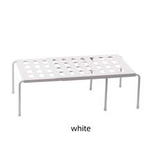 1 Set Adjustable Kitchen Storage Rack, Countertop / Cabinet / Under Sink Use, Expandable Hollow Design, Fits All Cabinet Sizes - Multicolor - View 8